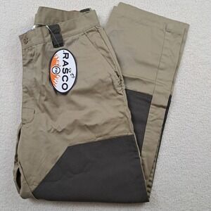 Rasco FR Work Pants Mens Size 36 X 30 Khaki Tan Double Knee NFPA 2112 New